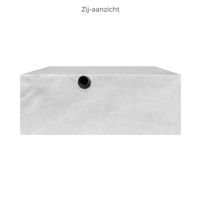 Infiltratiekrat 3200 liter zwaar belastbaar 200 x 200 x 80 cm 2 x 125 mm