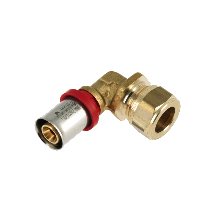 Bonfix Alu-pers knie 16 mm x knel 12 mm