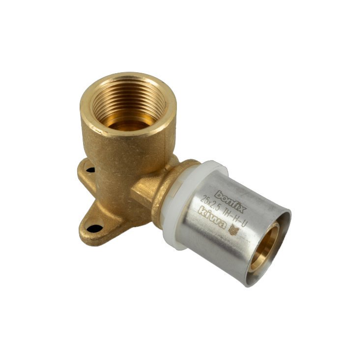 Bonfix Alu-pers muurplaat 25 mm x 3/4" h=52