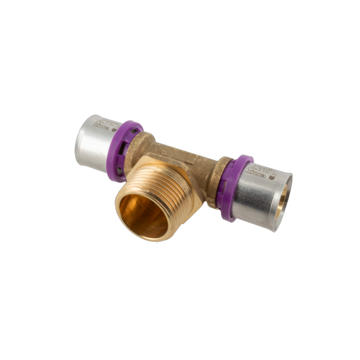 Bonfix Alu-pers T-stuk buitendraad 26 mm x 1"