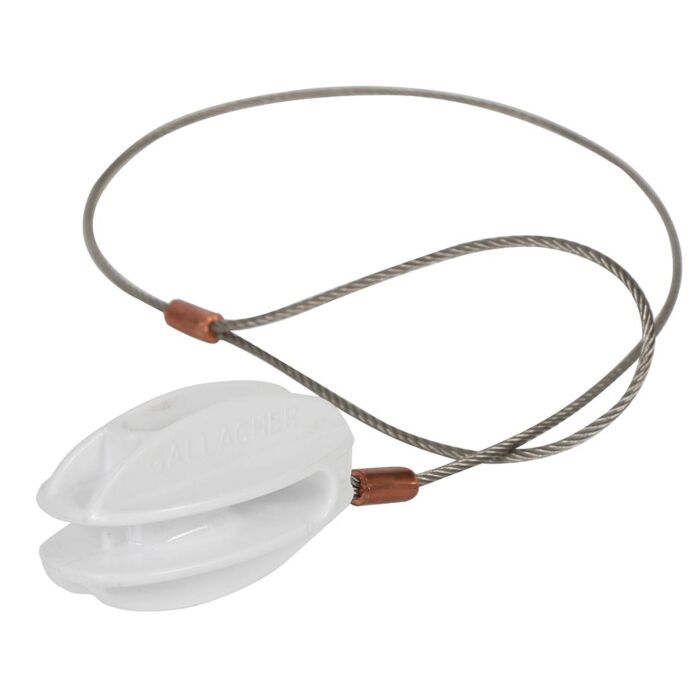 079483-gallagher-hoekisolator-versterkt-wit-met-rvs-kabel 079483-gallagher-hoekisolator-versterkt-wit-met-rvs-kabel