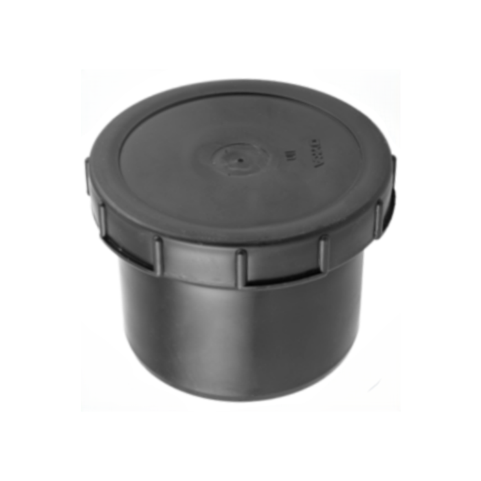 PP eindstuk met schroefdeksel 75 mm