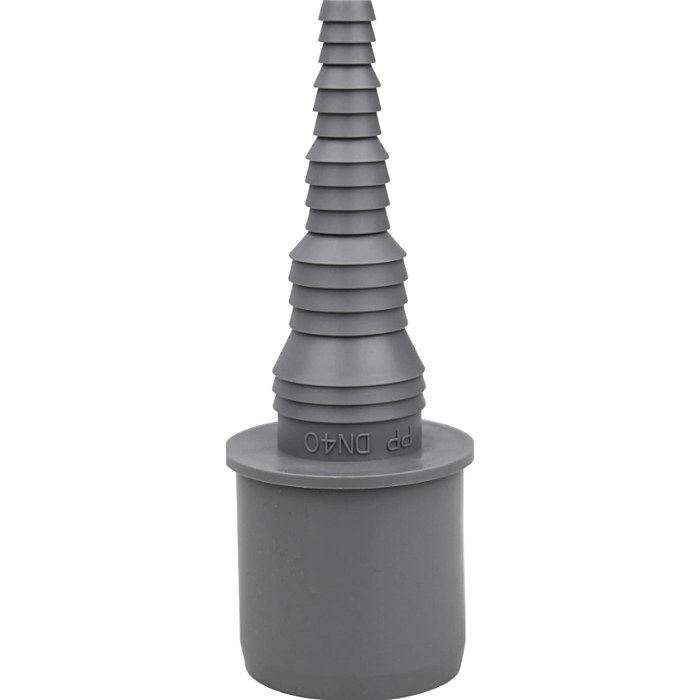 Airfit verloop PP buis spie 40 mm x slangtule 8-10-13-19-25 mm