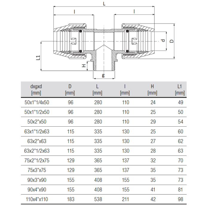 unidelta-t-stuk-buitendraad-tekening-50-110