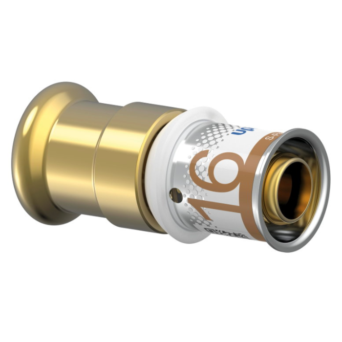 Uponor S-Press PLUS overgangskoppelingen naar koper en RVS