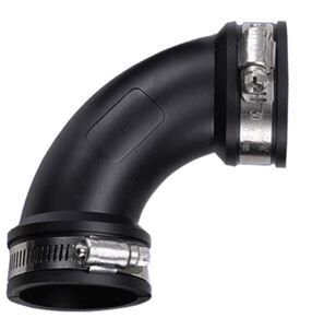 A ABSOPRO Universele 16mm 0.63 ID 90 Graden Auto Koppeling Silicone Slang Zwart