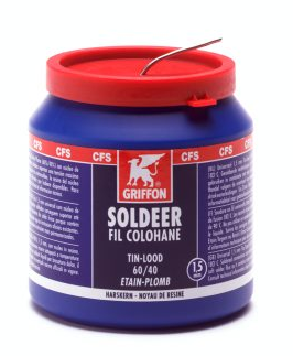 SOLDEER 60/40 - 1% FLUX 0.8mm 500g - Soldeer 60/40 - 1% flux 0.8mm 500g