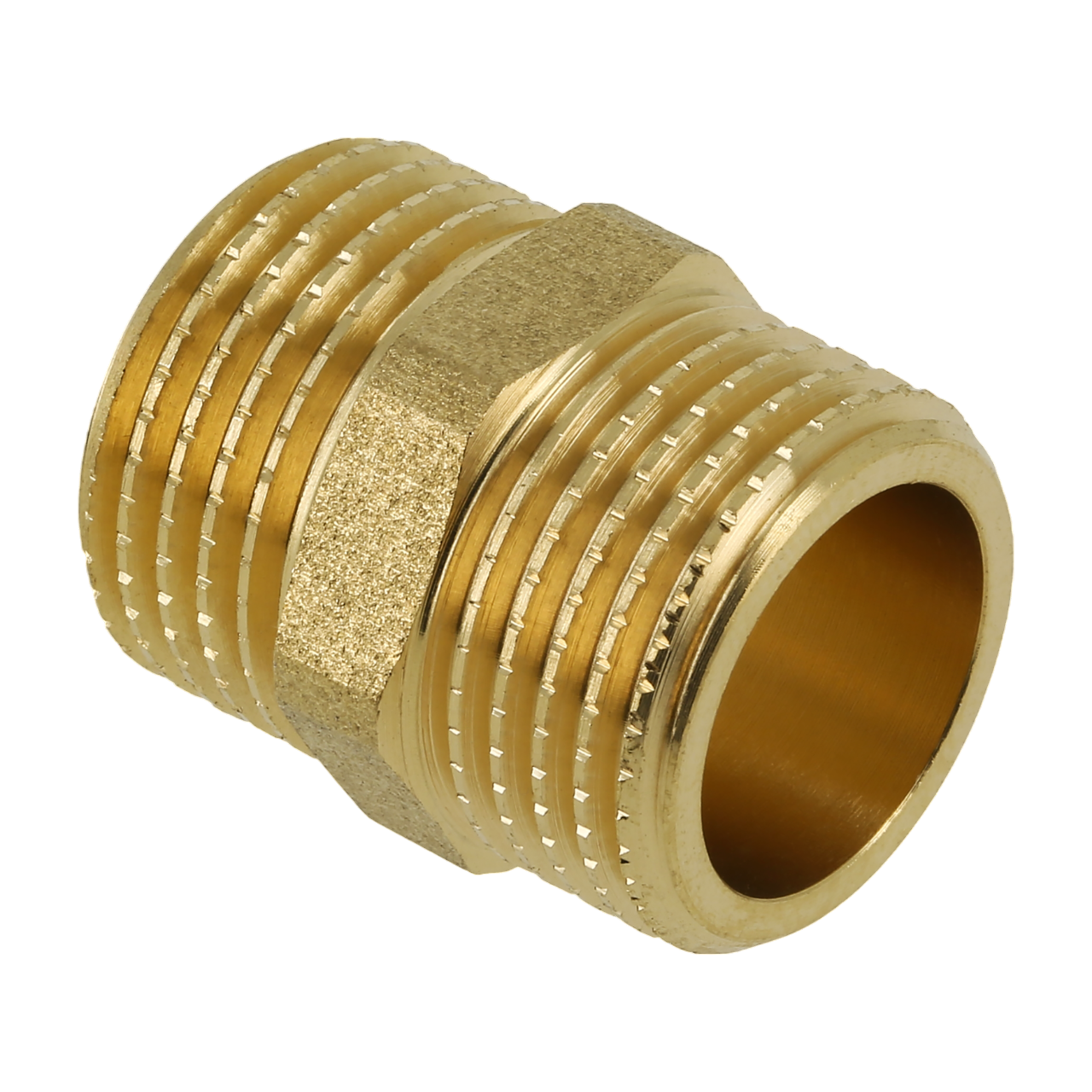 4 Stuks Messing 1/2 Inch IG/IG Dubbele Aansluitnippel - Robuuste Buisverbindingen Voor Water & Verwarming