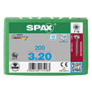 Spax spaanplaatschroeven T10 cilinderkop RVS A2 3 mm voldraad thumbnail