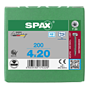 Spax spaanplaatschroeven T20 cilinderkop RVS A2 4 mm voldraad thumbnail