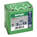 Spax spaanplaatschroeven PZ2 verzinkt 3.5 x 12 mm voldraad 200 stuks thumbnail