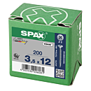 Spax spaanplaatschroeven PZ2 verzinkt 3.5 x 12 mm voldraad 200 stuks thumbnail