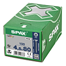 Spax spaanplaatschroeven PZ2 verzinkt 4.5 x 80 mm voldraad 100 stuks thumbnail