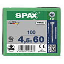Spax spaanplaatschroeven T20 verzinkt 4.5 x 60 mm voldraad 100 stuks thumbnail