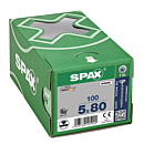 Spax spaanplaatschroeven T20 verzinkt 5 x 80 mm voldraad 100 stuks thumbnail
