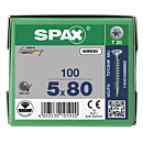 Spax spaanplaatschroeven T20 verzinkt 5 x 80 mm voldraad 100 stuks thumbnail