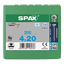 Spax spaanplaatschroeven T20 RVS A2 4 x 20 mm voldraad 200 stuks thumbnail