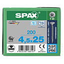 Spax spaanplaatschroeven T20 RVS A2 4.5 mm voldraad thumbnail