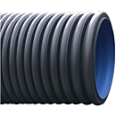 HDPE duikerbuis met losse mof en rubberring SN8 lengte 6 meter Ø 160 mm  thumbnail