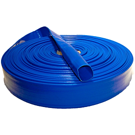 Platte slang met diameter van 200 mm, 8 inch, per meter, 3 bar werkdruk