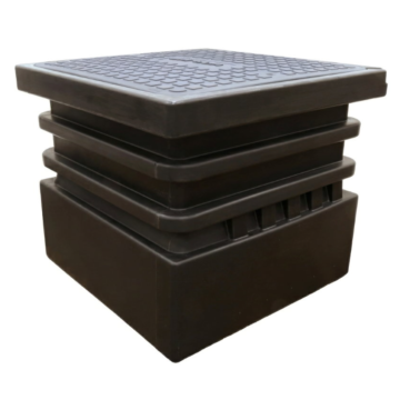 Kunststof grondput  915 x 915 x 780 mm incl. deksel