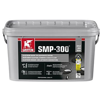 Griffon SMP 300 elastische water- en luchtdichte SMP coating grijs - emmer 7 kg
