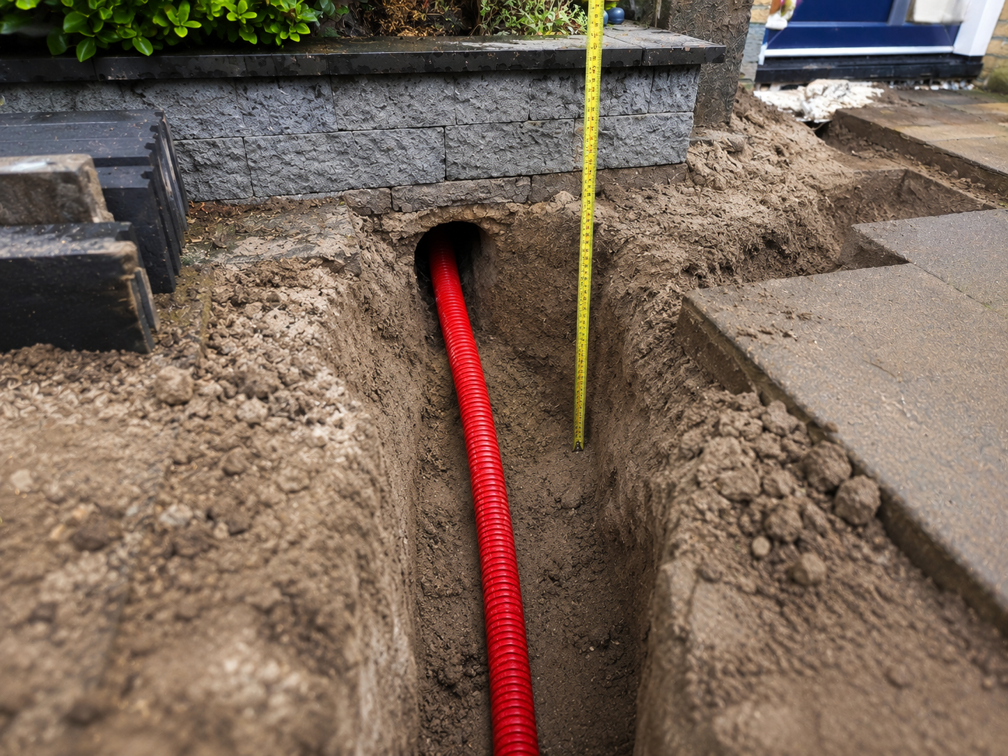 Hoe diep moet een mantelbuis in de grond