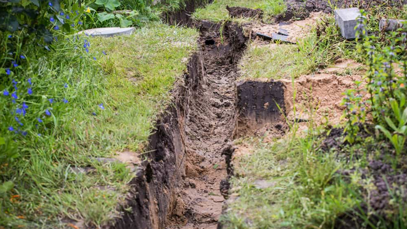 Hoe diep moet drainage liggen?