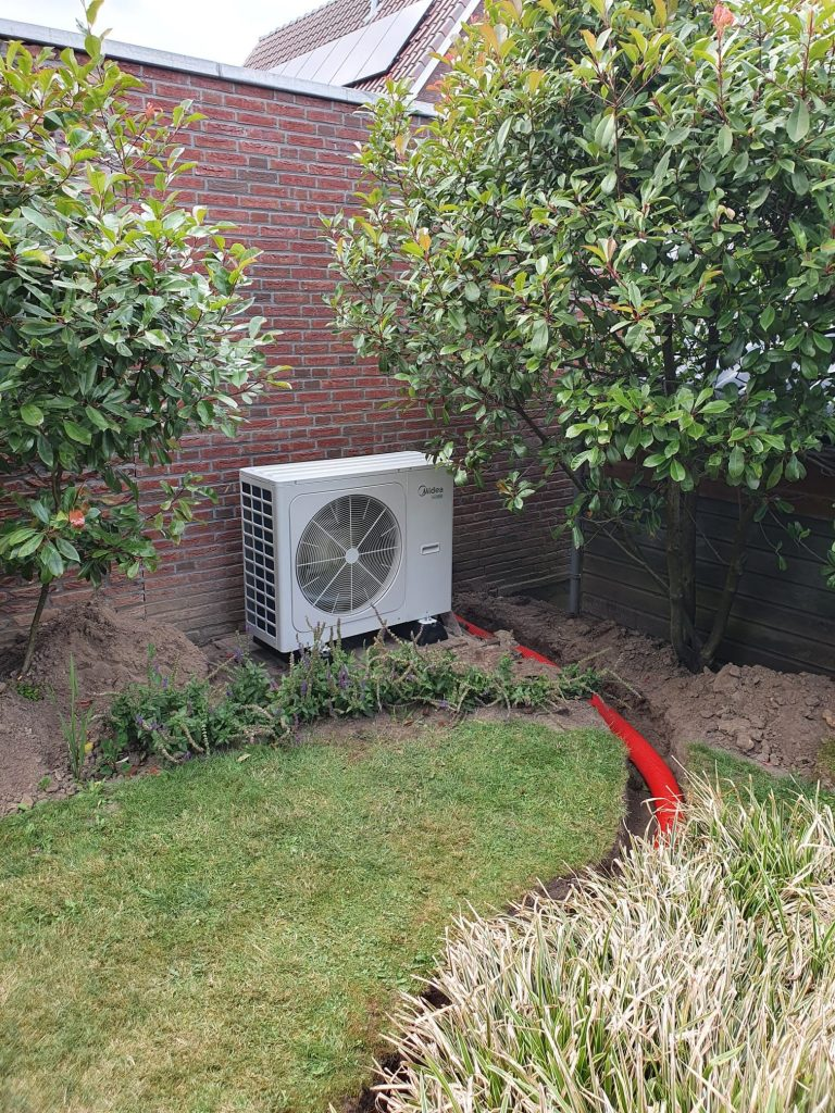 Mantelbuis bij warmtepomp